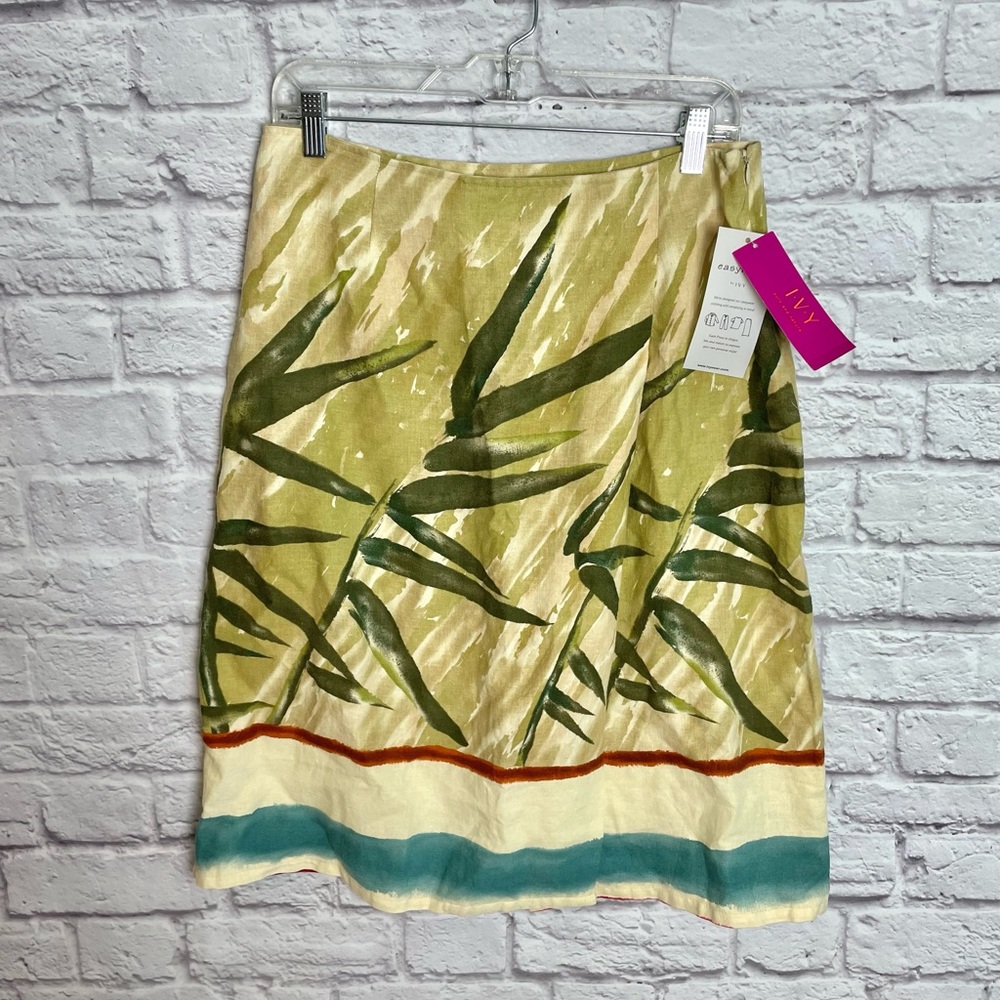 NWT Ivy Linen Tropical Skirt Size‎ 10